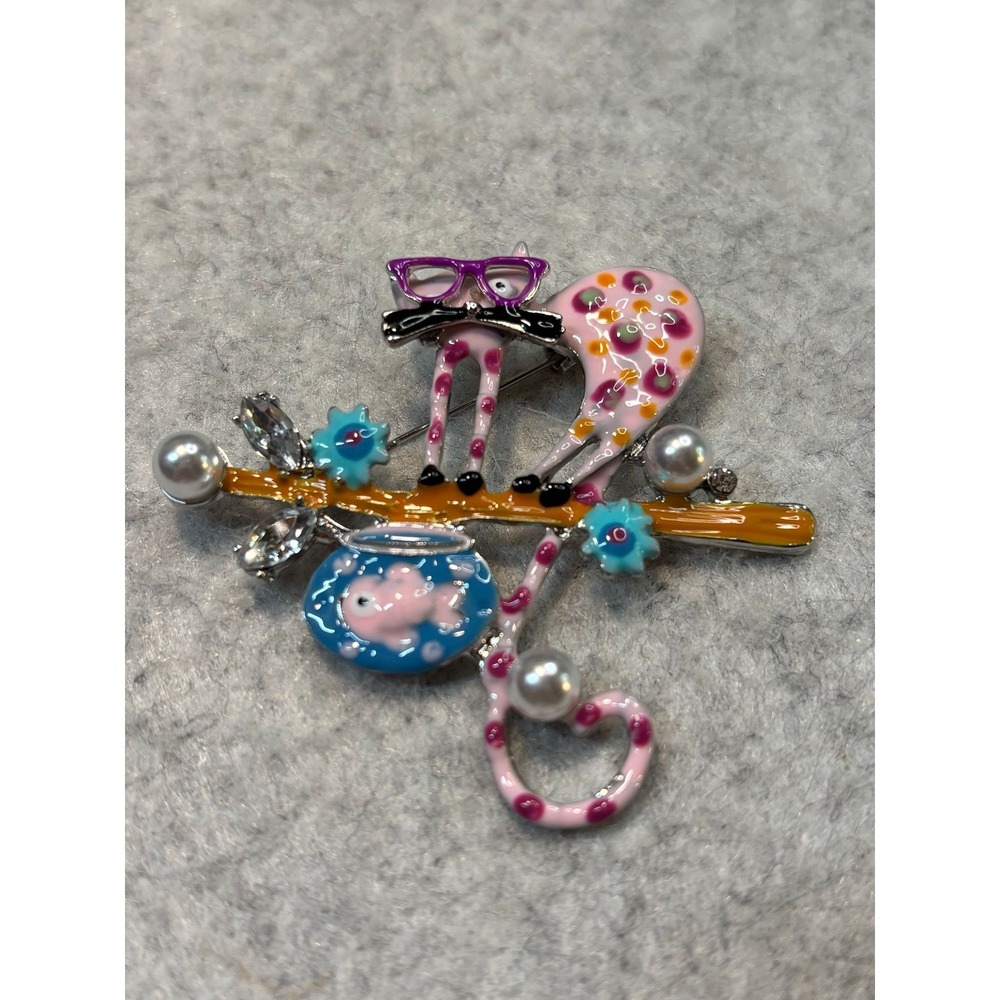 #57. Funny Cat Brooch / Pendant